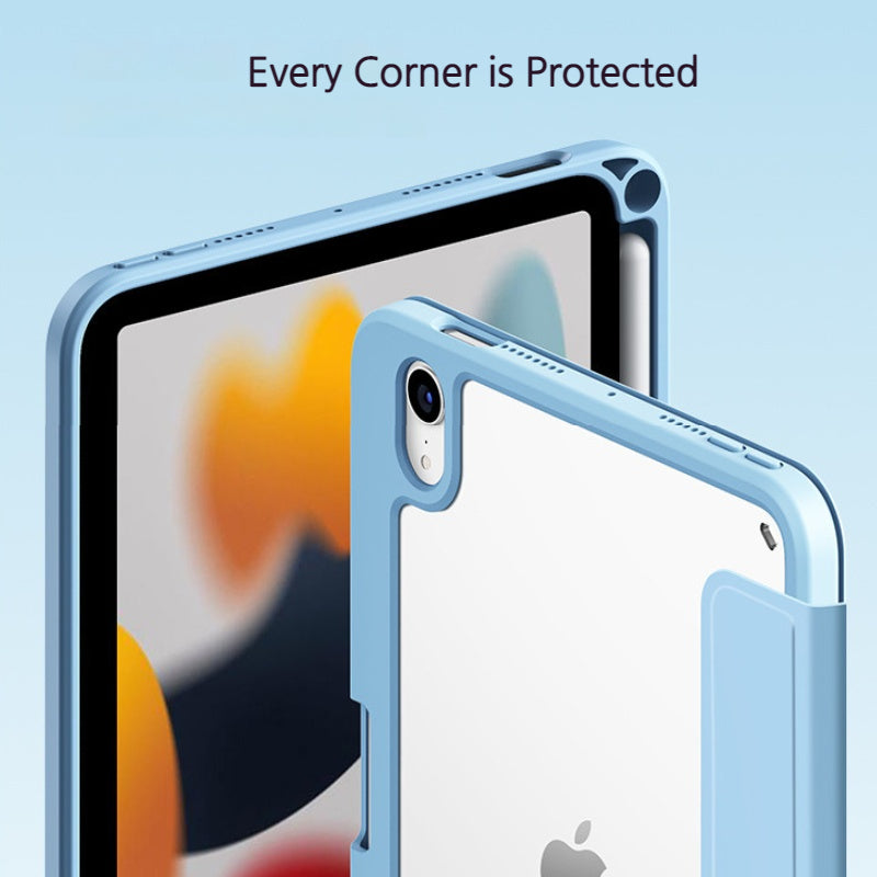 Load image into Gallery viewer, [Detachable][Buil-in Pen Slot] Apple iPad 7/8/9 10.2'' 7/8/9th Gen (2019/2020/2021) Detachable Three-fold Shockproof Leather Case - i-Station Mobile Phone &amp; Electronic Device Repair and Accessories
