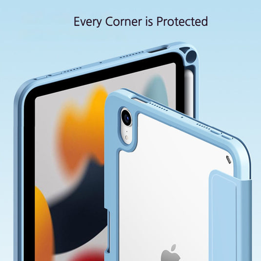 [Detachable][Buil-in Pen Slot] Apple iPad 7/8/9 10.2'' 7/8/9th Gen (2019/2020/2021) Detachable Three-fold Shockproof Leather Case - i-Station Mobile Phone & Electronic Device Repair and Accessories