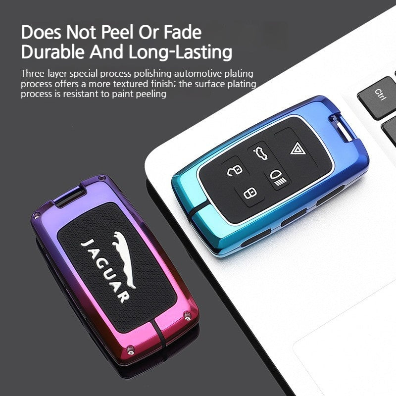Load image into Gallery viewer, Jaguar Zinc Alloy + Silicone Smart Car Key Fob Case Cover For XEL, XJ, F-PACE, XFL, E-PACE, XE, XF, F-TYPE - i-Station Mobile Phone &amp; Electronic Device Repair and Accessories
