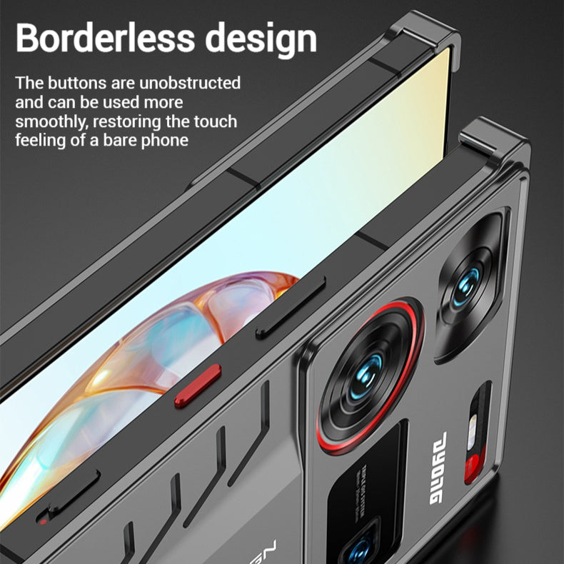 Load image into Gallery viewer, ZTE Nubia Z60 Ultra/Leading Metal Frame Matte Shockproof Phone Case with Snap Lock
