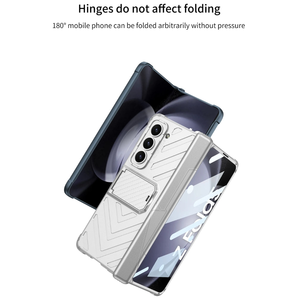 [With Pen Slot] [With Stand] Samsung Galaxy Z Fold 5(SM-F946) - Foldable Magnetic S Pen Creative Storage Armor Protective Case - i-Station Mobile Phone & Electronic Device Repair and Accessories