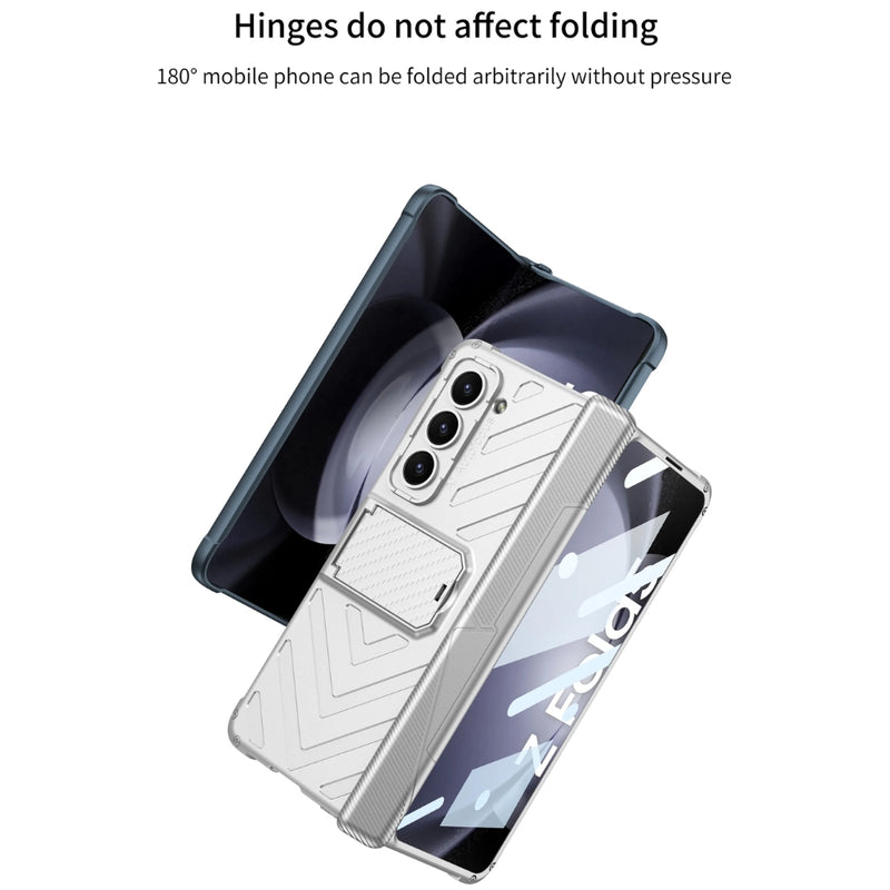 Load image into Gallery viewer, [With Pen Slot] [With Stand] Samsung Galaxy Z Fold 5(SM-F946) - Foldable Magnetic S Pen Creative Storage Armor Protective Case
