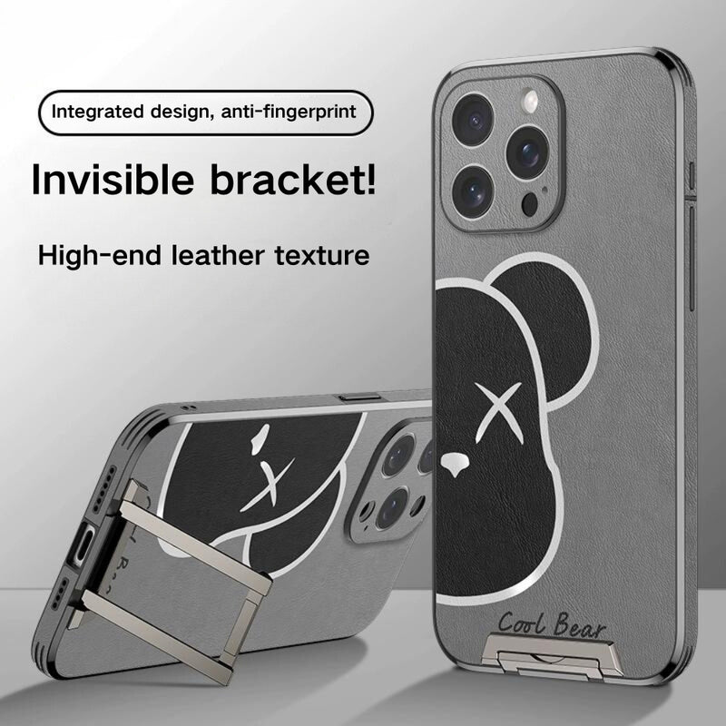 Load image into Gallery viewer, [Pull-Out Bracket] Apple iPhone 12/Pro/Max - Anti-Fingerprint Ultra-Thin Phone Case
