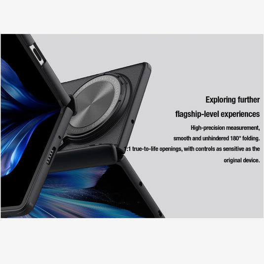 OPPO Find N3 (CPH2499) - Super Matte Shield Flip Style Lens Camera Stand Protective Case