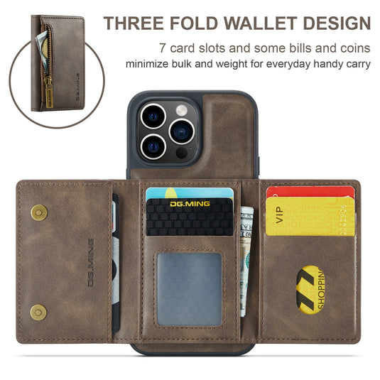 [Magsafe Compatible][With Card Slot] Apple iPhone 13/Pro/Pro Max Leather Full-protection Shockproof Wallet Series Case