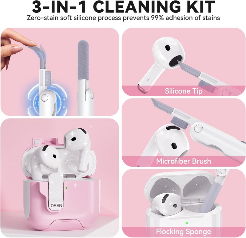 Load image into Gallery viewer, Apple AirPods 4 - Stylish Drop-Proof Case with Secure Lock &amp; Magnetic Lid
