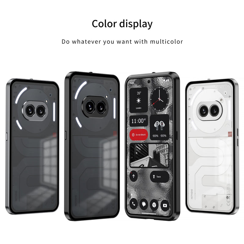 Load image into Gallery viewer, Nothing Phone (3a)/Pro Metal Frame Snap-On Acrylic Phone Case - i-Station Mobile Phone &amp; Electronic Device Repair and Accessories
