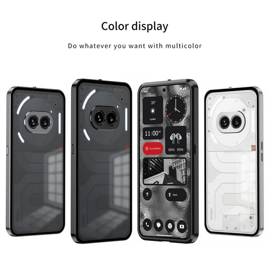 Nothing Phone (3a)/Pro Metal Frame Snap-On Acrylic Phone Case - i-Station Mobile Phone & Electronic Device Repair and Accessories