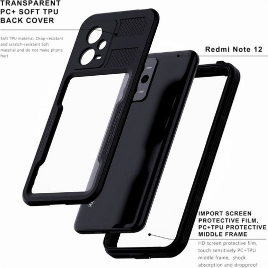 [Mars Series] Xiaomi Redmi Note 12 5G - Shellbox Full Covered Waterproof Heavy Duty Tough Armor Case