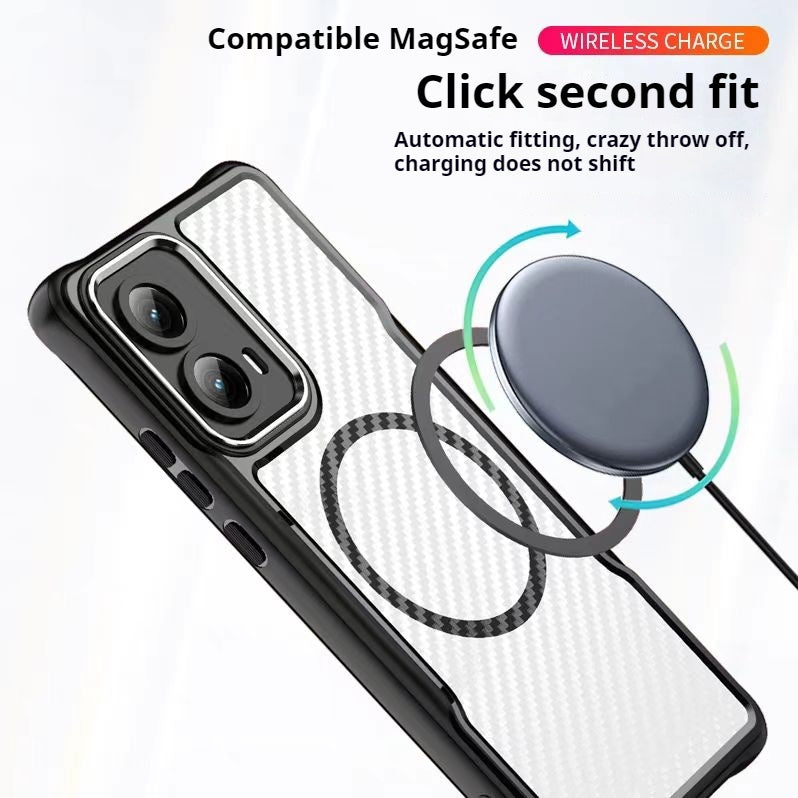 Load image into Gallery viewer, Motorola Moto Edge 2024 Heat-Dissipating Frosted Carbon Fiber Hard Essentials Series Case
