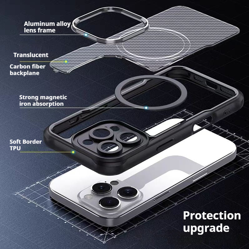 Load image into Gallery viewer, Motorola Moto Edge 2024 Heat-Dissipating Frosted Carbon Fiber Hard Essentials Series Case
