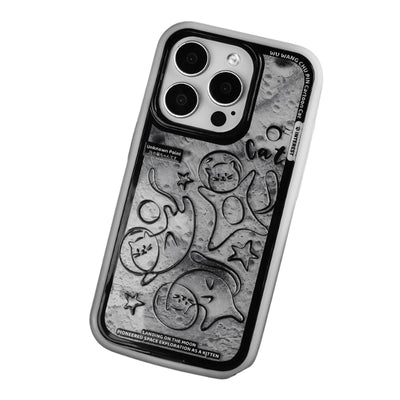 Apple iPhone 13/Pro/ Pro Max Manga cat design style Shockproof Fashion Series Case - i-Station Mobile Phone & Electronic Device Repair and Accessories
