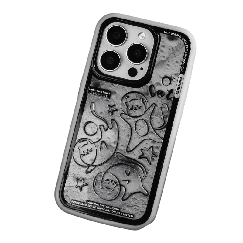 Load image into Gallery viewer, Apple iPhone 14/Pro/ Pro Max Manga cat design style Shockproof Fashion Series Case
