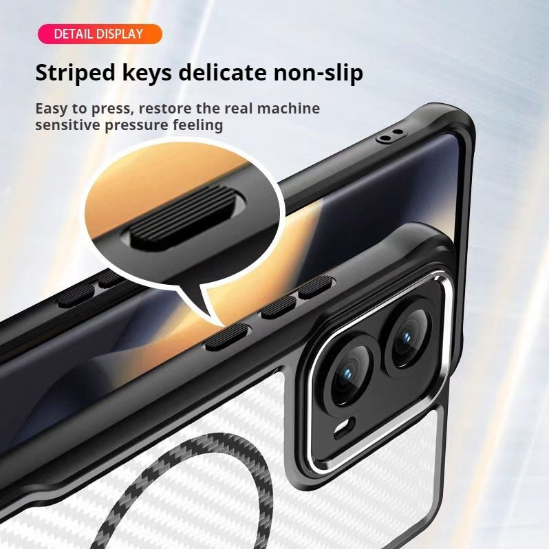 Load image into Gallery viewer, Motorola Moto Edge 2024 Heat-Dissipating Frosted Carbon Fiber Hard Essentials Series Case
