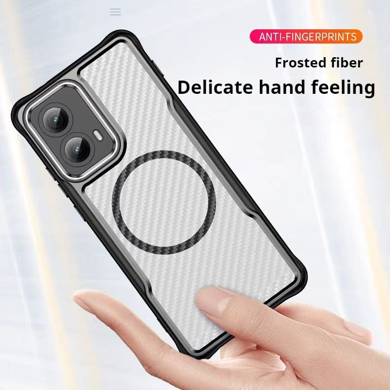 Load image into Gallery viewer, Motorola Moto Edge 2024 Heat-Dissipating Frosted Carbon Fiber Hard Essentials Series Case
