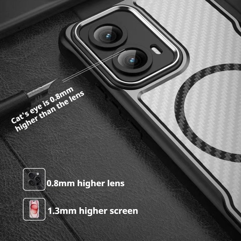 Load image into Gallery viewer, Motorola Moto Edge 2024 Heat-Dissipating Frosted Carbon Fiber Hard Essentials Series Case
