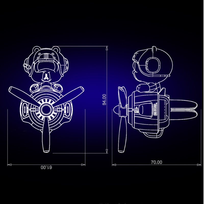 Load image into Gallery viewer, Car Air Freshener Cartoon Airplane Model Air Outlet Decoration Auto Ornament - i-Station Mobile Phone &amp; Electronic Device Repair and Accessories
