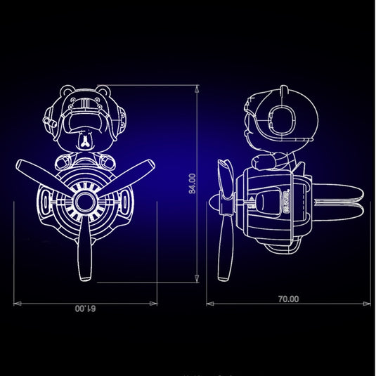 Car Air Freshener Cartoon Airplane Model Air Outlet Decoration Auto Ornament - i-Station Mobile Phone & Electronic Device Repair and Accessories