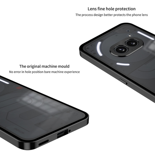 Nothing Phone (3a)/Pro Metal Frame Snap-On Acrylic Phone Case - i-Station Mobile Phone & Electronic Device Repair and Accessories