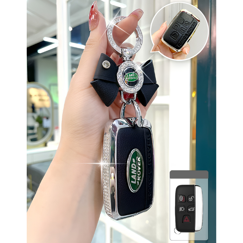 Load image into Gallery viewer, Land Rover Glitter Leather Car Key Fob Case Cover For Range Rover Evoque, Velar, Discovery 4/5, Sport, Defender - i-Station Mobile Phone &amp; Electronic Device Repair and Accessories

