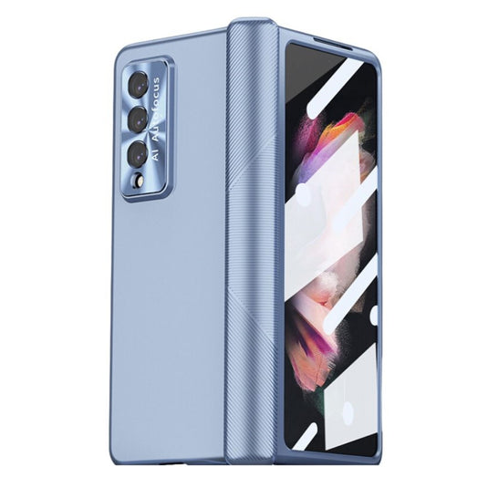 [With S Pen and Lens Cap] Samsung Galaxy Z Fold 6 (SM-F956) - Magnetic Double Hinge Plating Case