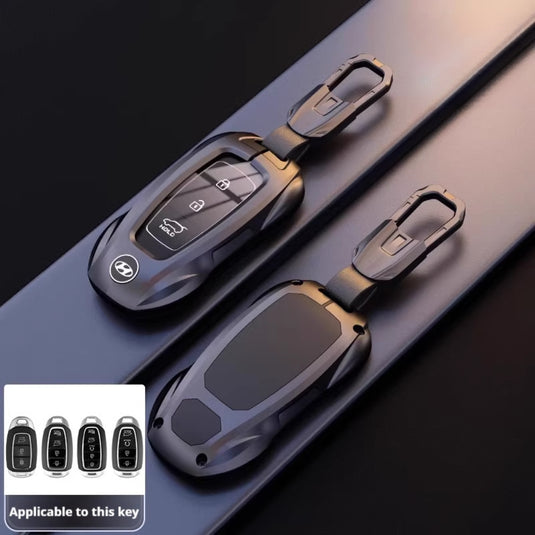 Hyundai Stylish Metal Car Key Protective Case For Tucson, Sport, Elantra, Santa Fe, ix35, ix25