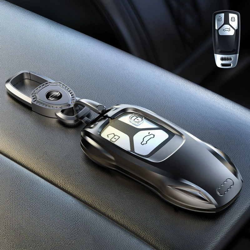 Load image into Gallery viewer, Audi Zinc Alloy Silicone Car Key Fob Case Cover For A3 For A4, A5, Q3, Q7, Audi TT - i-Station Mobile Phone &amp; Electronic Device Repair and Accessories

