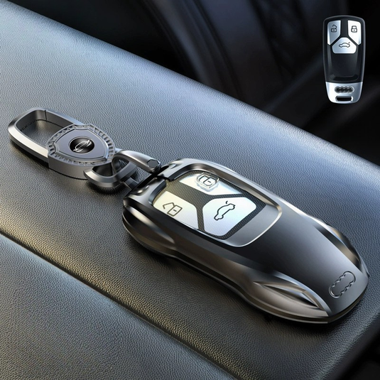 Audi Zinc Alloy Silicone Car Key Fob Case Cover For A3 For A4, A5, Q3, Q7, Audi TT - i-Station Mobile Phone & Electronic Device Repair and Accessories