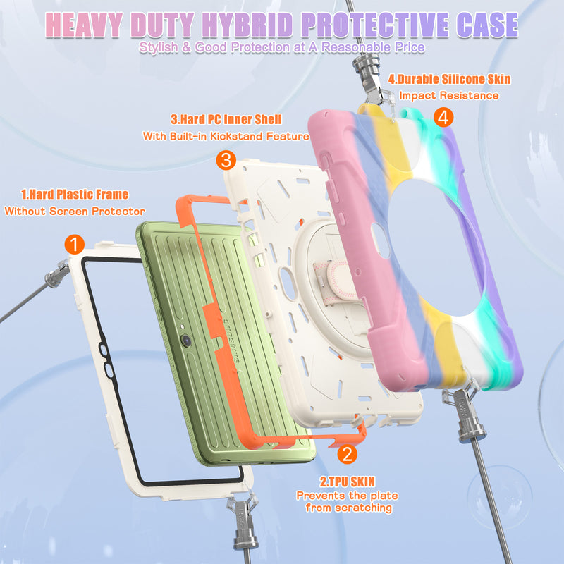 Load image into Gallery viewer, Samsung Galaxy Tab Active Pro / Active 4 Pro / Active 5 Pro Series - Heavy Duty 360 Degree Rotate Stand Hand Strap Case With Shoulder Strap - i-Station Mobile Phone &amp; Electronic Device Repair and Accessories
