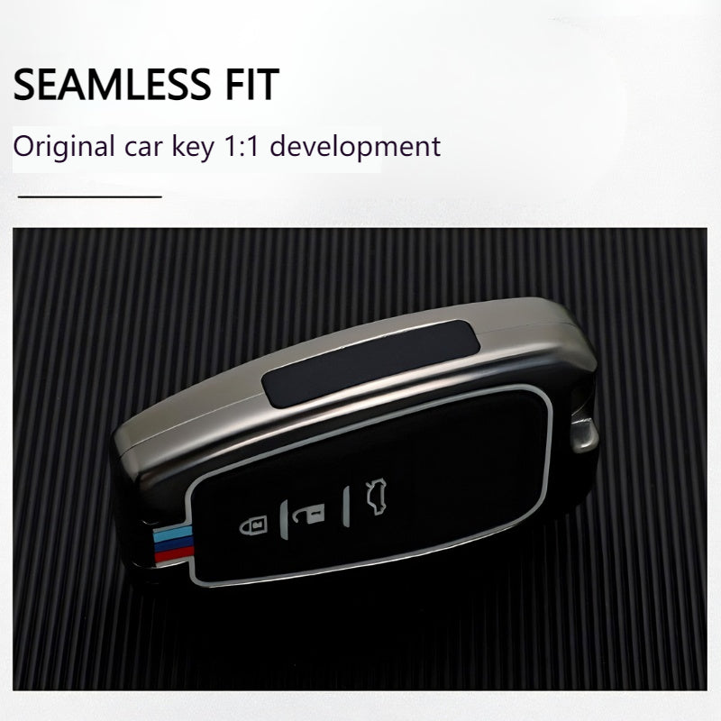 Load image into Gallery viewer, Toyota Metal Shell &amp; Soft Silicone Full Protection Car Key Fob Case Cover For Camry RAV4 Highlander Avalon C-HR Prius Corolla - i-Station Mobile Phone &amp; Electronic Device Repair and Accessories
