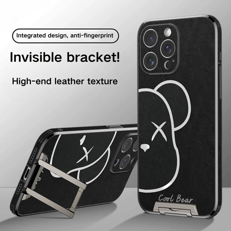 Load image into Gallery viewer, [Pull-Out Bracket] Apple iPhone 13/Pro/Max - Anti-Fingerprint Ultra-Thin Phone Case
