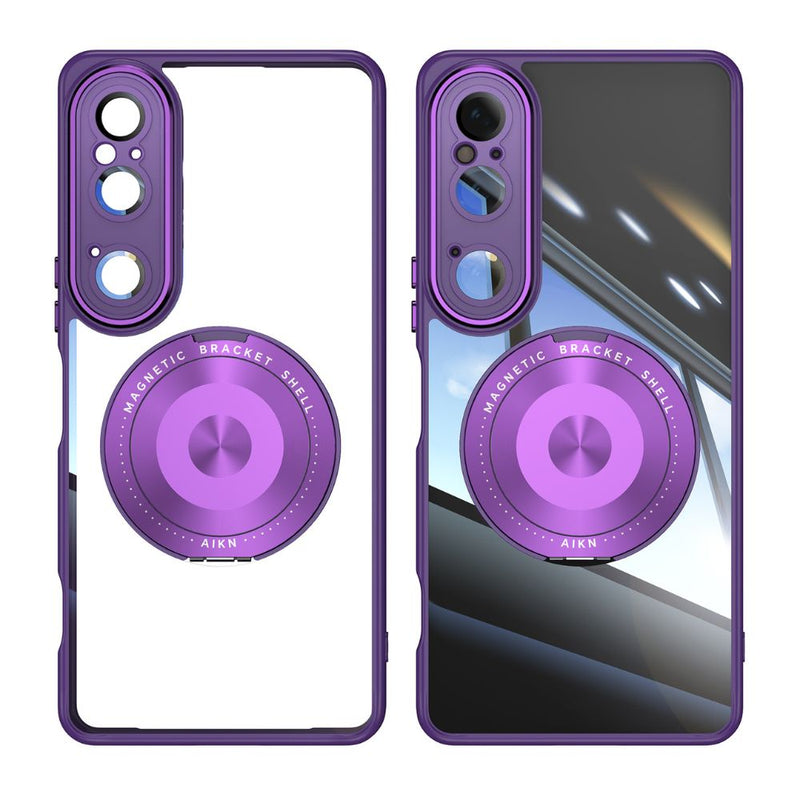 Load image into Gallery viewer, Sony Xperia 10 VI - Simple Transparent Magnetic 360-degree Rotating Stand Series Case
