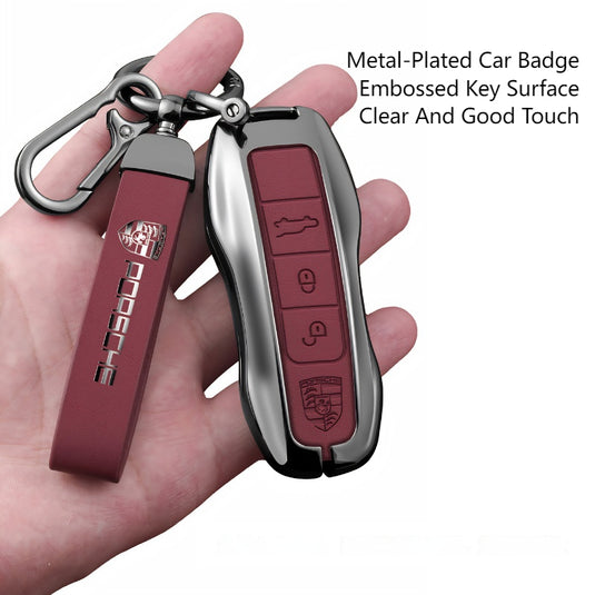 Porsche Premium Leather Protection Car Key Fob Case Cover For Cayenne, Panamera, Macan, 911, Taycan (Copy) - i-Station Mobile Phone & Electronic Device Repair and Accessories
