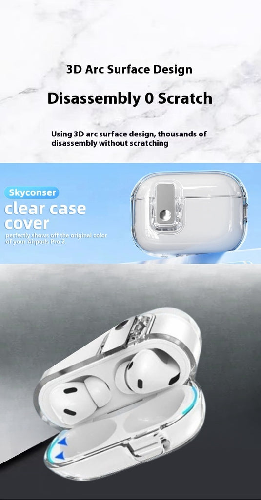 [With Lanyard][With Lock Clip]Apple AirPods 1/2 & 3 - Charging Case Cover Heavy Duty Protecive Case