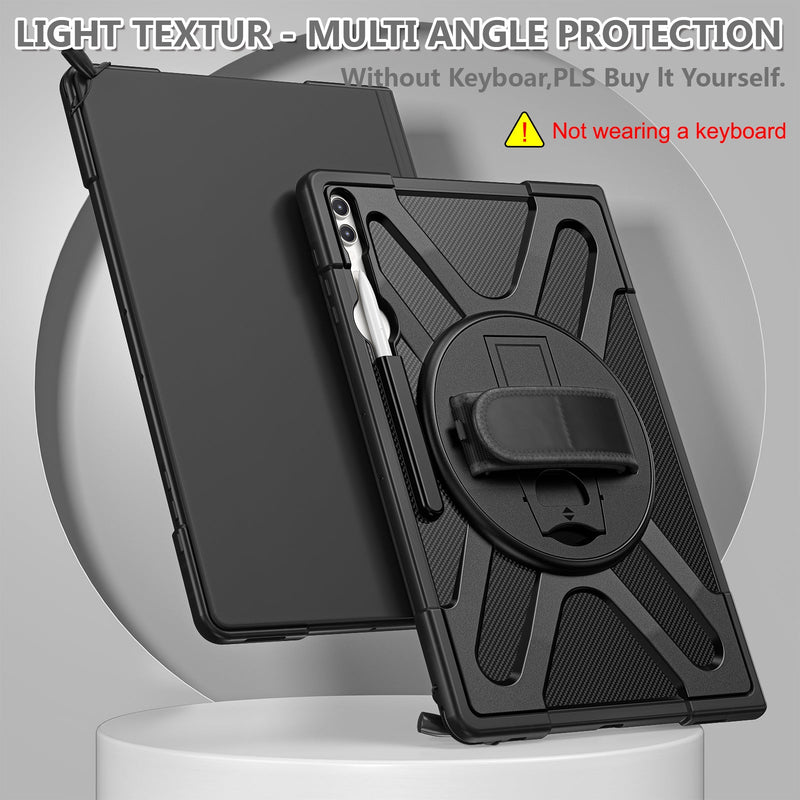 Load image into Gallery viewer, Samsung Galaxy Tab S8 Ultra &amp; S9 Ultra 14.6&quot; - 360 Degree Rotate Shockproof Heavy Duty Tough Stand Case Cover With  Pen Holder - Polar Tech Australia
