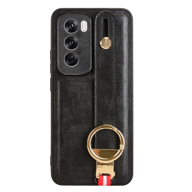 Load image into Gallery viewer, OPPO Reno 12 Pro 5G (CPH2629) - Business PU Leather Drop Proof Stand Series Case With Wrist Strap
