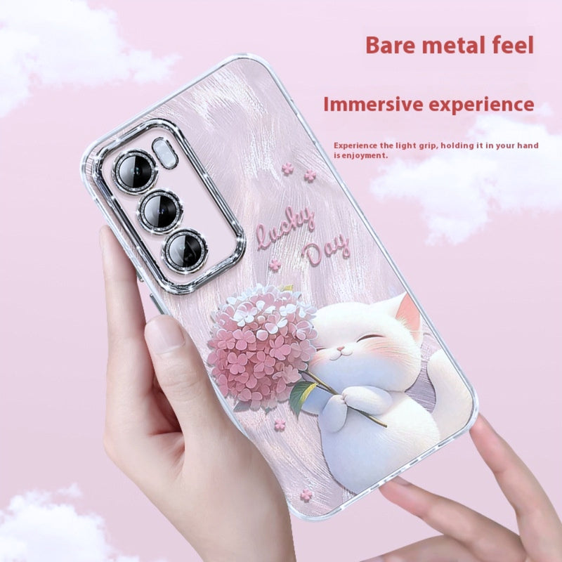 Load image into Gallery viewer, OPPO Reno12/Pro - Silk Bow Style Fashion Full Cover Anti Drop Phone Case
