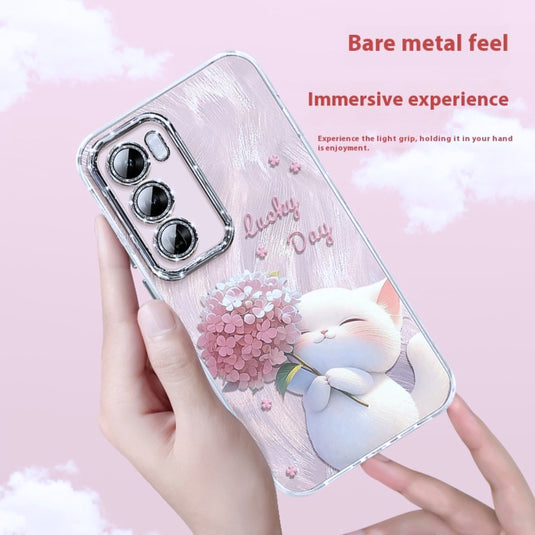 OPPO Reno12/Pro - Silk Bow Style Fashion Full Cover Anti Drop Phone Case