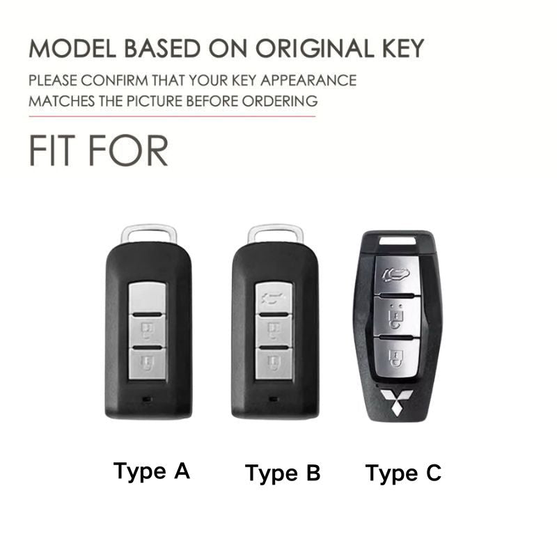 Load image into Gallery viewer, Mitsubishi Zinc Alloy + TPU Car Key Fob Case Cover For Outlander, ASX, Eclipse Cross, L200, Pajero, Triton, Lancer EX
