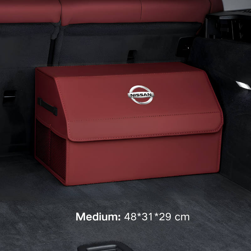Load image into Gallery viewer, Nissan Microfiber Leather Car Trunk Storage Box for Sylphy, Qashqai, Terra, X-Trail, Patrol, Navara
