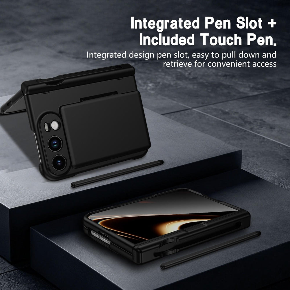 Apple iPhone Duo - Card Bag Holder Hinge Integrated Film Phone Case, with Pen - Polar Tech Australia