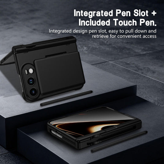 Apple iPhone Duo - Card Bag Holder Hinge Integrated Film Phone Case, with Pen - Polar Tech Australia