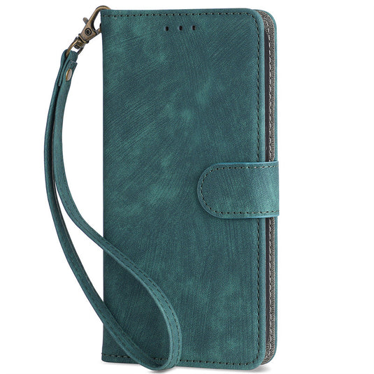 Sony Xperia 10 VI - Business PU Leather Wallet Series Stand Case With a lanyard