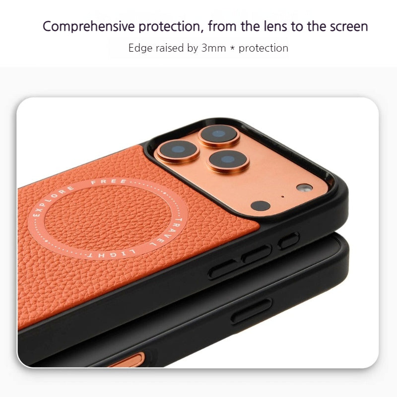 Load image into Gallery viewer, [Magsafe Compatible] Apple iPhone 17/Pro/Pro Max - Custype Portable Premium Leather Protective Case with Chain
