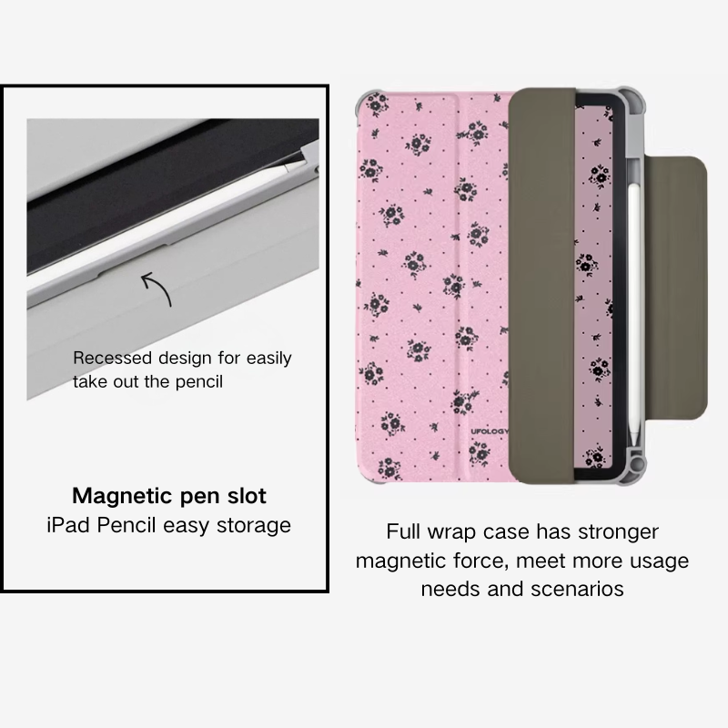 Load image into Gallery viewer, [Detachable][Built-in Pen Slot] Apple iPad 10.9/11'' 10/11th Gen (2022/2025) Ditsy Floral Magnetic Double-Sided Full-Cover Protective Case - i-Station Mobile Phone &amp; Electronic Device Repair and Accessories

