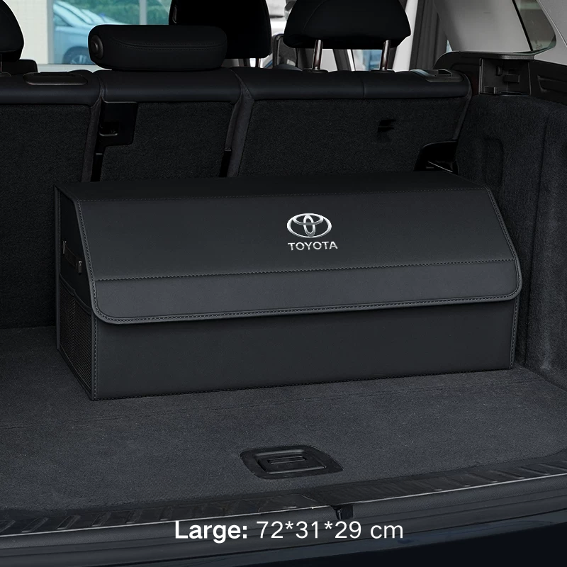 Load image into Gallery viewer, Toyota Microfiber Leather Car Trunk Storage Box for Highlander, Camry, Avalon, RAV4, Venza, Corolla, Prado, Land Cruiser
