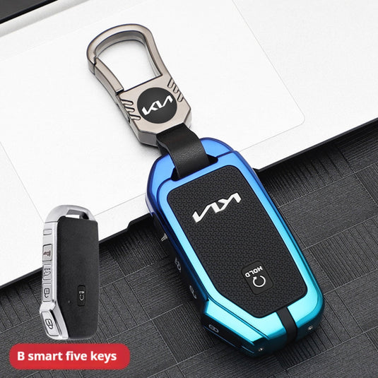 Kia Zinc Alloy + Silicone Car Key Fob Case Cover For K5, Seltos, Sportage, Sorento, Cerato, Ceed, Niro EV, Telluride, Soul, Proceed - i-Station Mobile Phone & Electronic Device Repair and Accessories