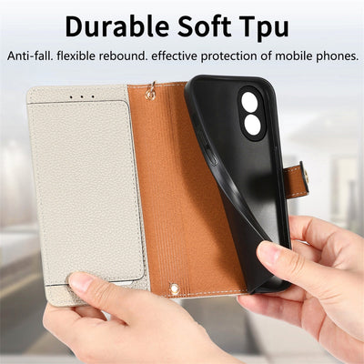 [With Card Slot] OPPO Reno10/Pro - PU leather Crossbody Wallet Style Shockproof Phone Case - i-Station Mobile Phone & Electronic Device Repair and Accessories