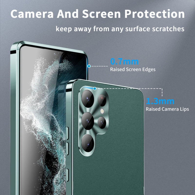 Load image into Gallery viewer, Samsung Galaxy S23 Ultra(SM-S918) - Metal Frame Shockproof Micro Matte Magnetic Protective Case
