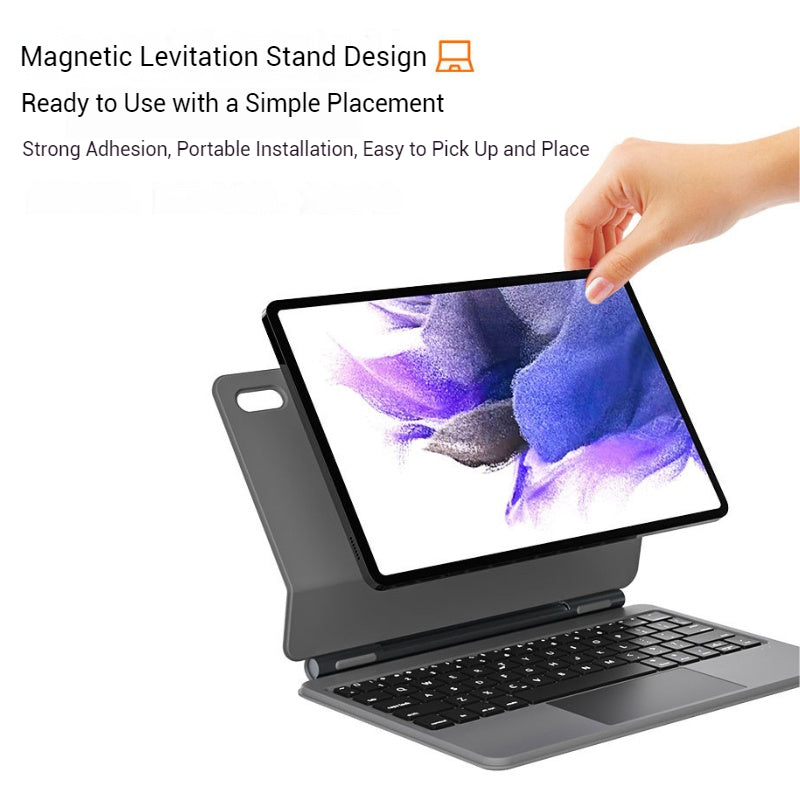 Load image into Gallery viewer, [Magic Keybord] Samsung A9 Plus 11&quot; (2023) Multi-Touch Trackpad Magnetic Smart Wireless Keyboard Case With RGB Backlit
